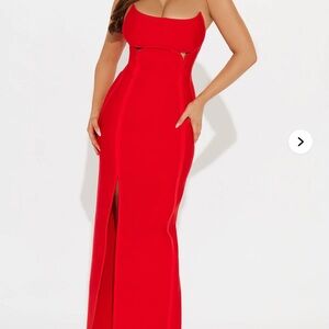 Elegant Red Evening Gown